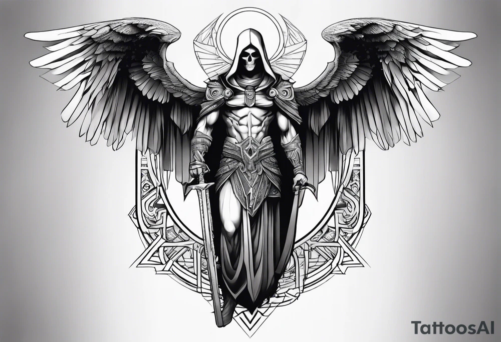 Thanatos, the god of death tattoo idea