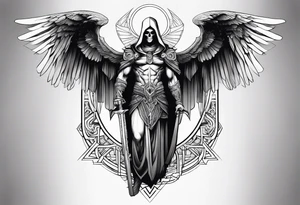 Thanatos, the god of death tattoo idea