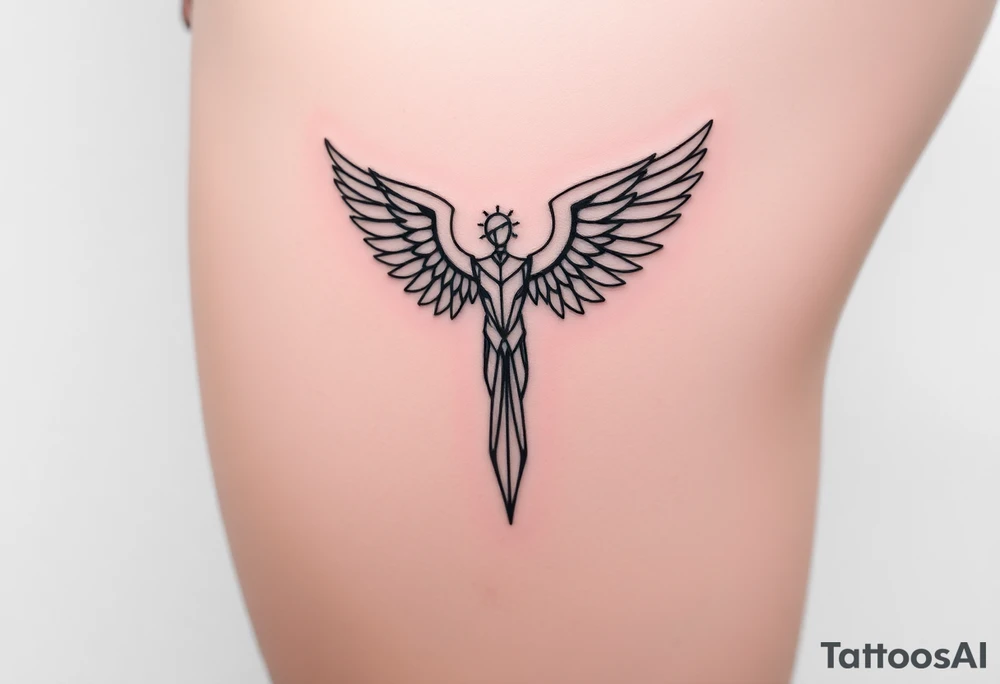 Angel of the north tattoo idea