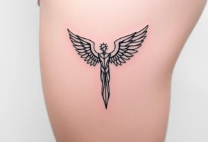 Angel of the north tattoo idea