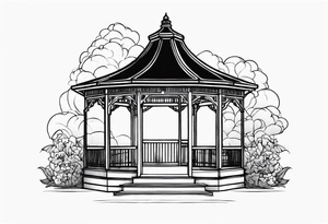 Dark gazebo tattoo idea
