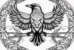 Montenegro Albanian birds tattoo idea