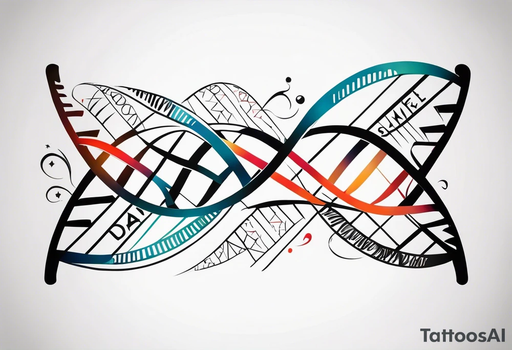 Dna strand tattoo idea