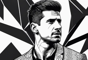 Djokovic com o dedo na cabeça tattoo idea