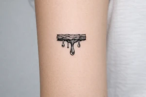 tree sap dripping from bark tattoo tattoo idea