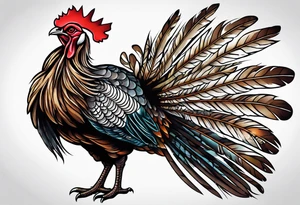 Wild turkey tattoo idea