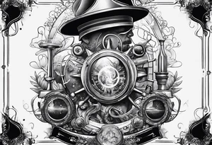 science themed tattoo tattoo idea