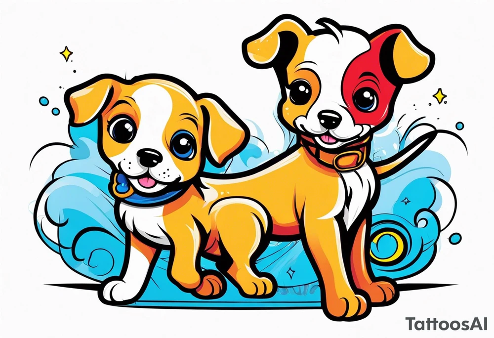 Puppy tattoo idea