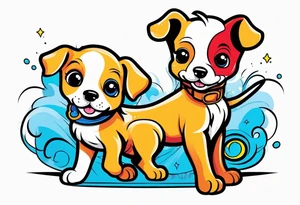 Puppy tattoo idea