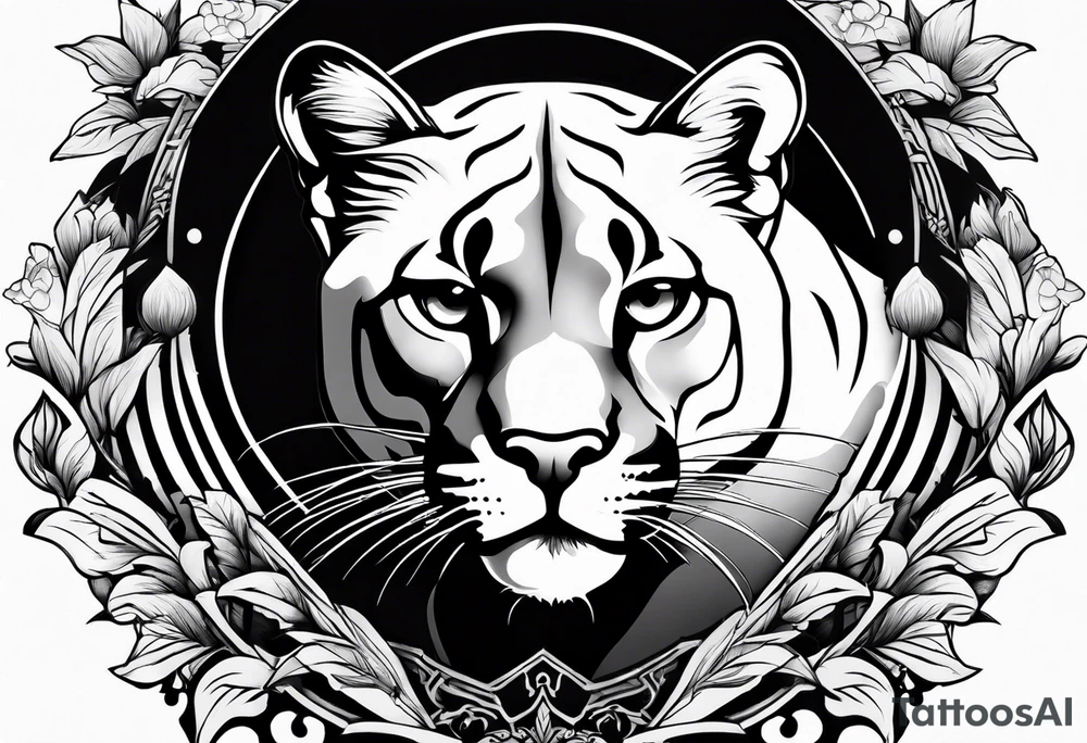 Mountain lion tattoo idea