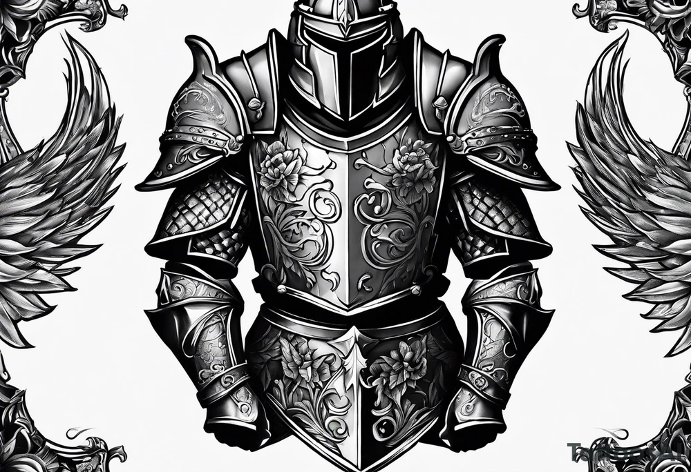 two knights heavy armor tattoo idea