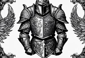 two knights heavy armor tattoo idea