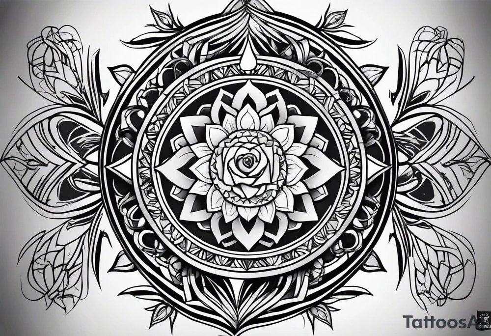 Heart chakra tattoo idea