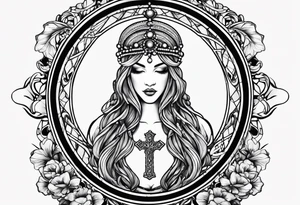 Aquarius, rosary tattoo idea