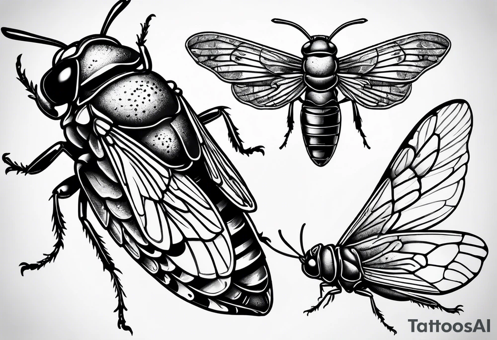 Cicada tattoo idea