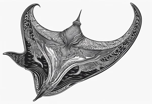 Giant 
Manta ray in thai tattoo idea