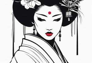 geisha tattoo idea