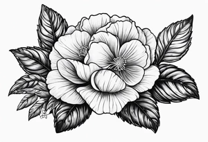 Primrose with heart tattoo idea