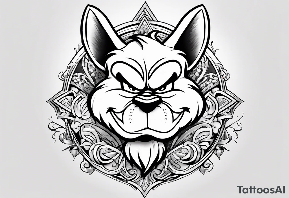 The looney tunes character taz tattoo idea