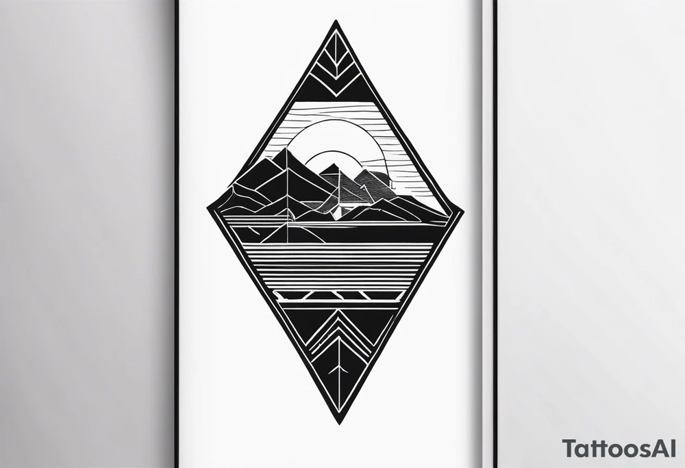 guam theme, modern, minimalist, triangle border tattoo idea guam theme, modern, minimalist, triangle border tattoo idea