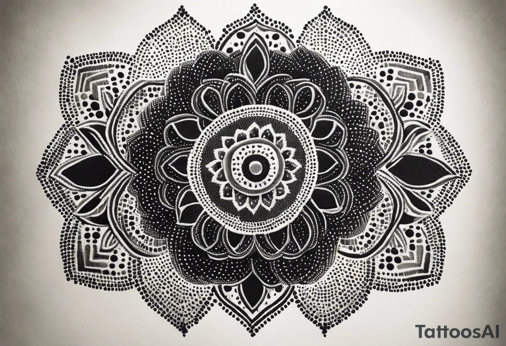 embroidered tattoo idea