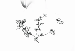 Poison ivy comis style sketch tattoo tattoo idea