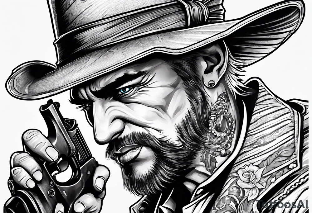 Grimlin with gun tattoo idea