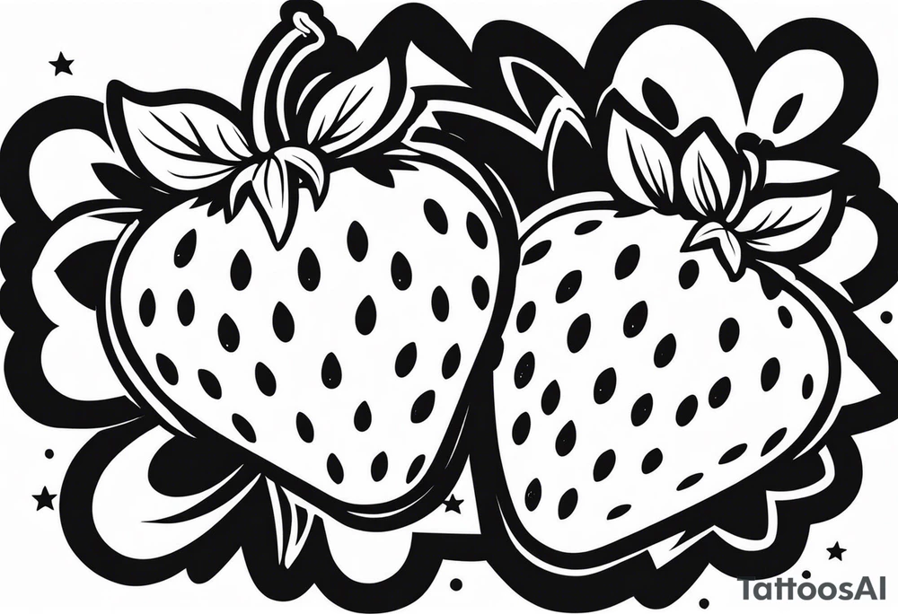 Strawberry tattoo idea