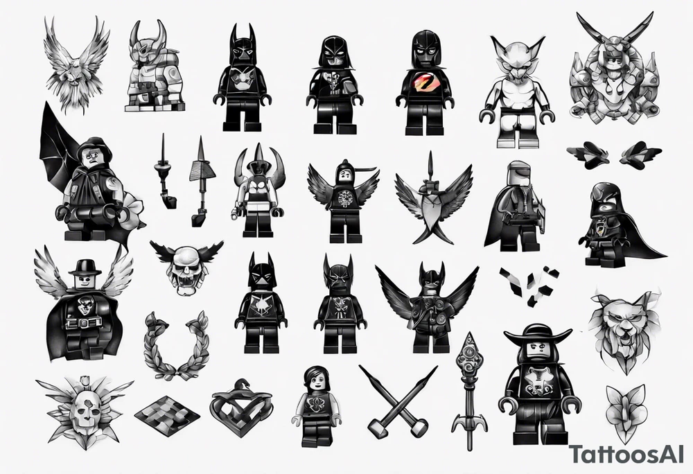 lego part tattoo idea