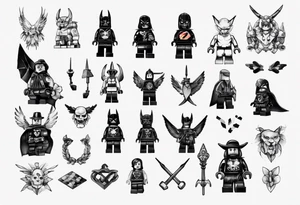 lego part tattoo idea
