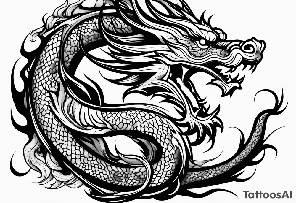 Chinese dragon tattoo idea