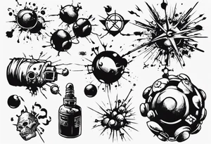 - Christopher Nolan movie
- bomb
- atoms splitting
- beauty
- life at a small scale
- banksy tattoo idea