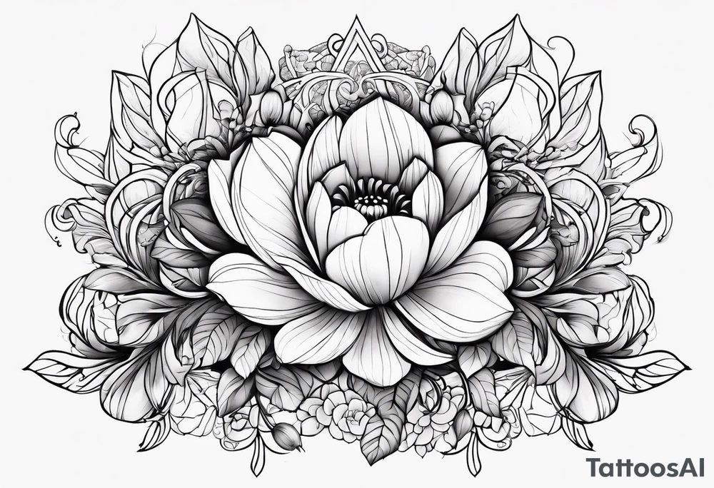 tangled flower with the laterns around it. tattoo idea