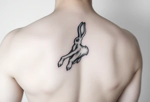 Beautiful rabbit foot tattoo idea