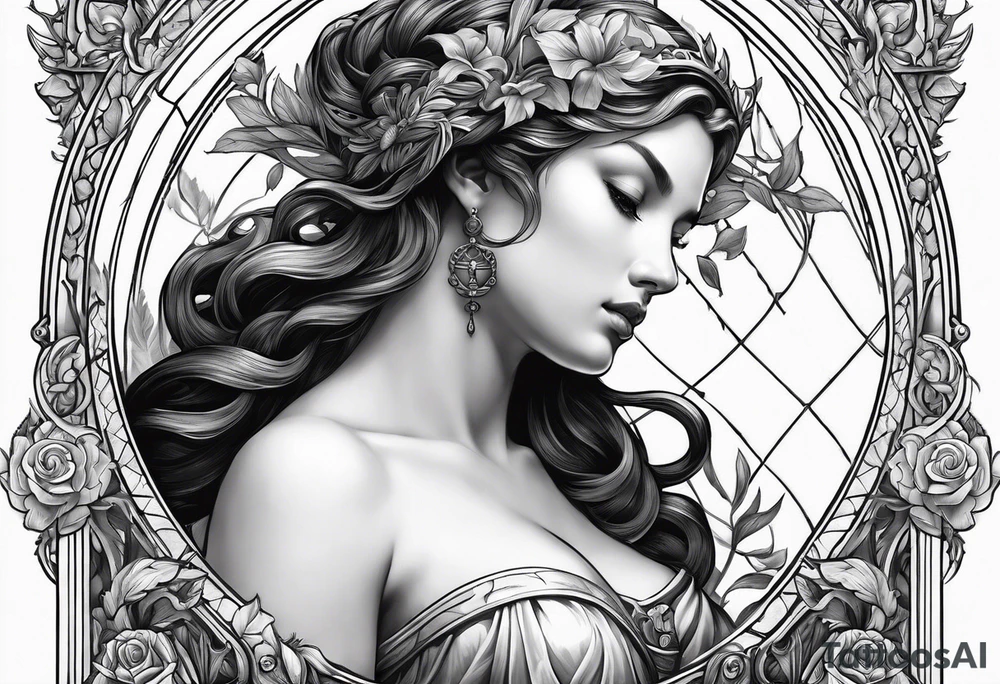 symbol to the goddess of vengeance tattoo idea