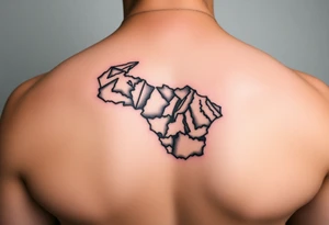 Venezuelan coastline tattoo idea