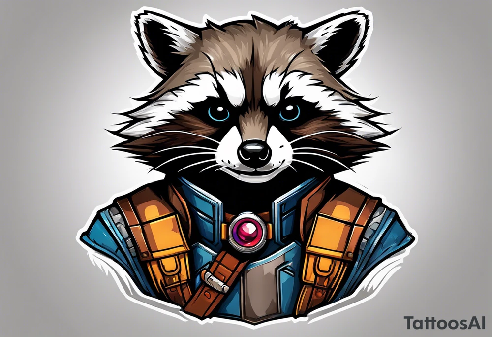 Rocket raccoon tattoo idea