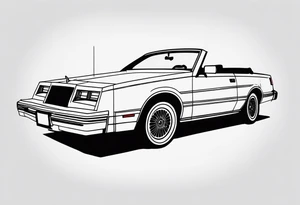 1984 Chrysler lebaron convertible tattoo idea