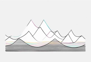 armband tattoo, horizontal with sound spectrum wave pattern tattoo idea