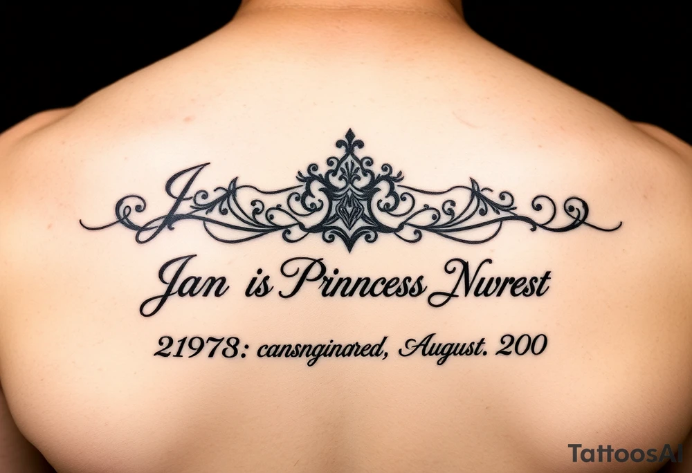 Meaning of names Jean God is gracious born on February 26 1971 mother , Sara Princess born on January 28 1999 oldest daughter, Nora honor and light born on August 14 2000 youngest daughter tattoo idea