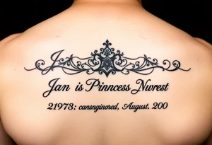 Meaning of names Jean God is gracious born on February 26 1971 mother , Sara Princess born on January 28 1999 oldest daughter, Nora honor and light born on August 14 2000 youngest daughter tattoo idea