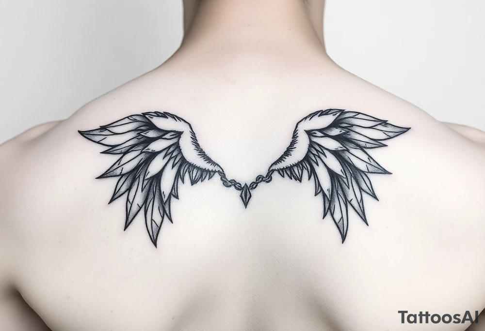 County ,realistic, small , black and white tattoo idea