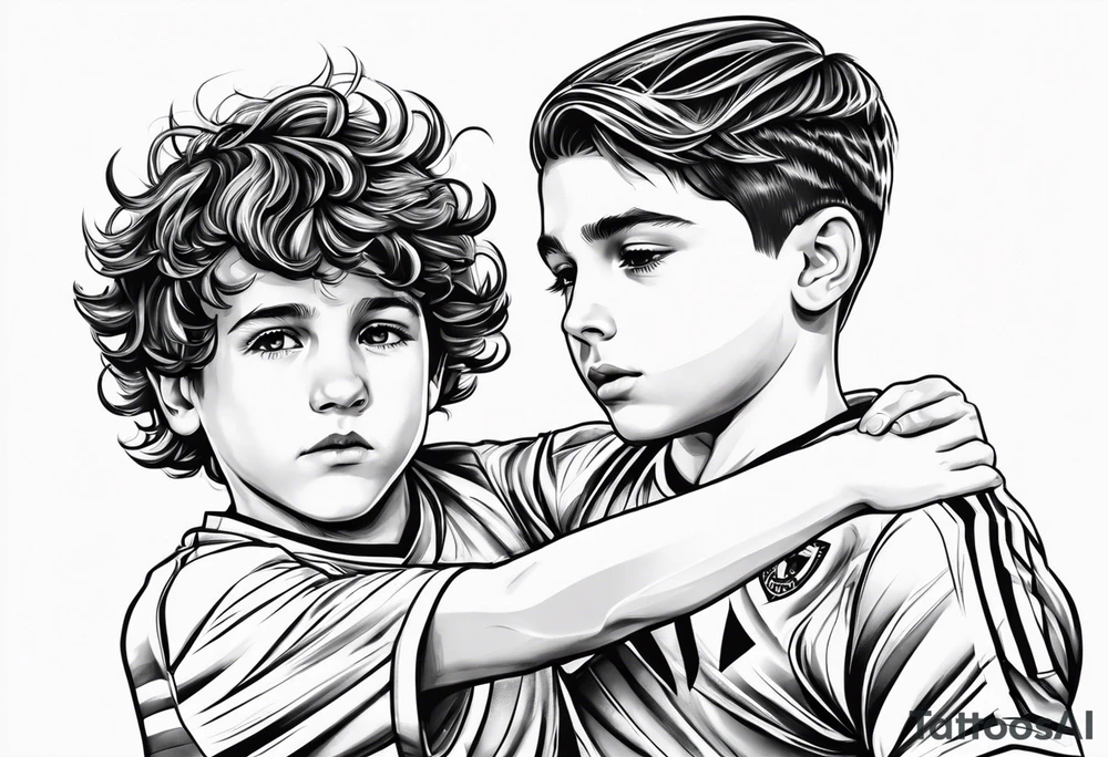 My sons Riccardo and Alessio love football tattoo idea