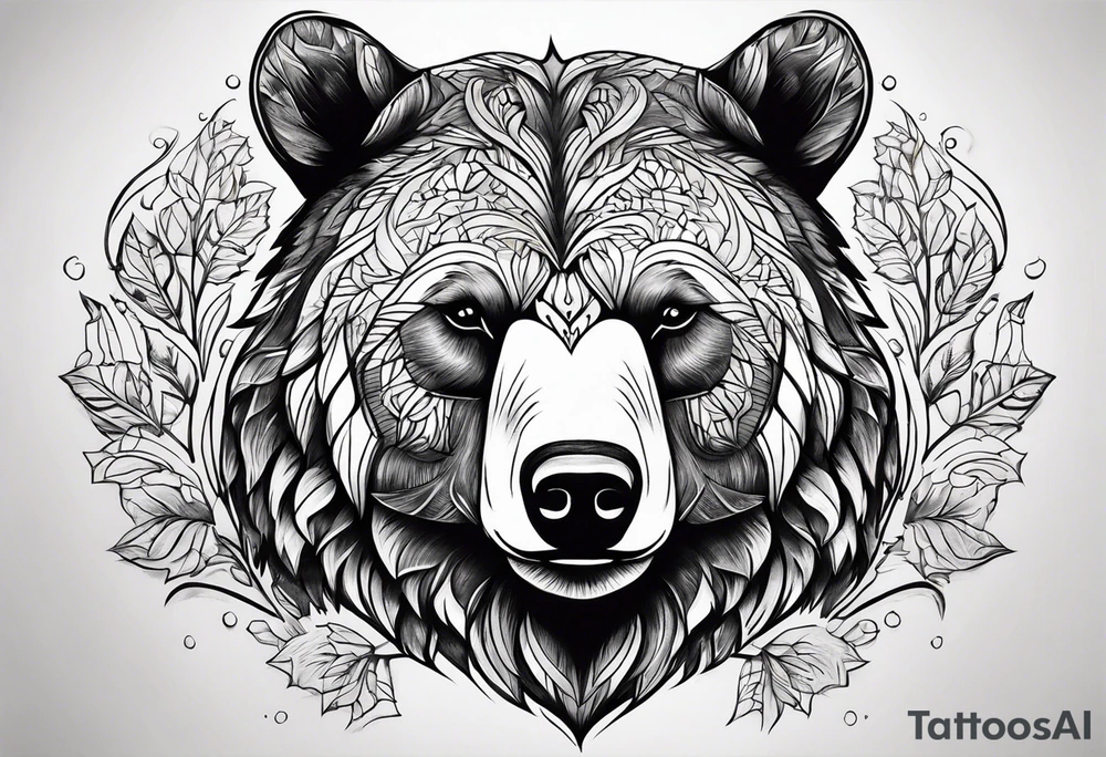 Nordic bear tattoo tattoo idea