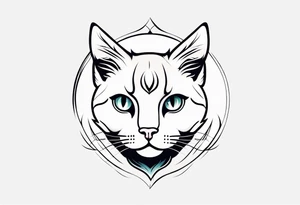 Sweet little Cat tattoo idea