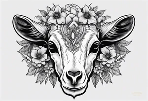 Goat skull. tattoo idea