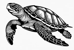 small sea turtle
 tattoo tattoo idea
