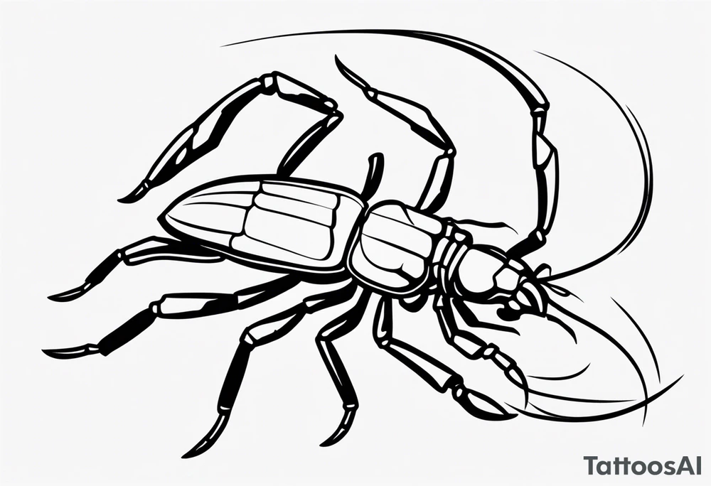 small Julia scorpion tattoo idea