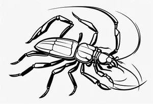 small Julia scorpion tattoo idea