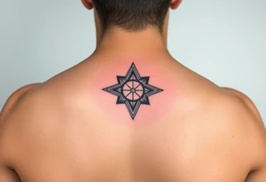 negative space tattoo inspired by the space and time tattoo idea